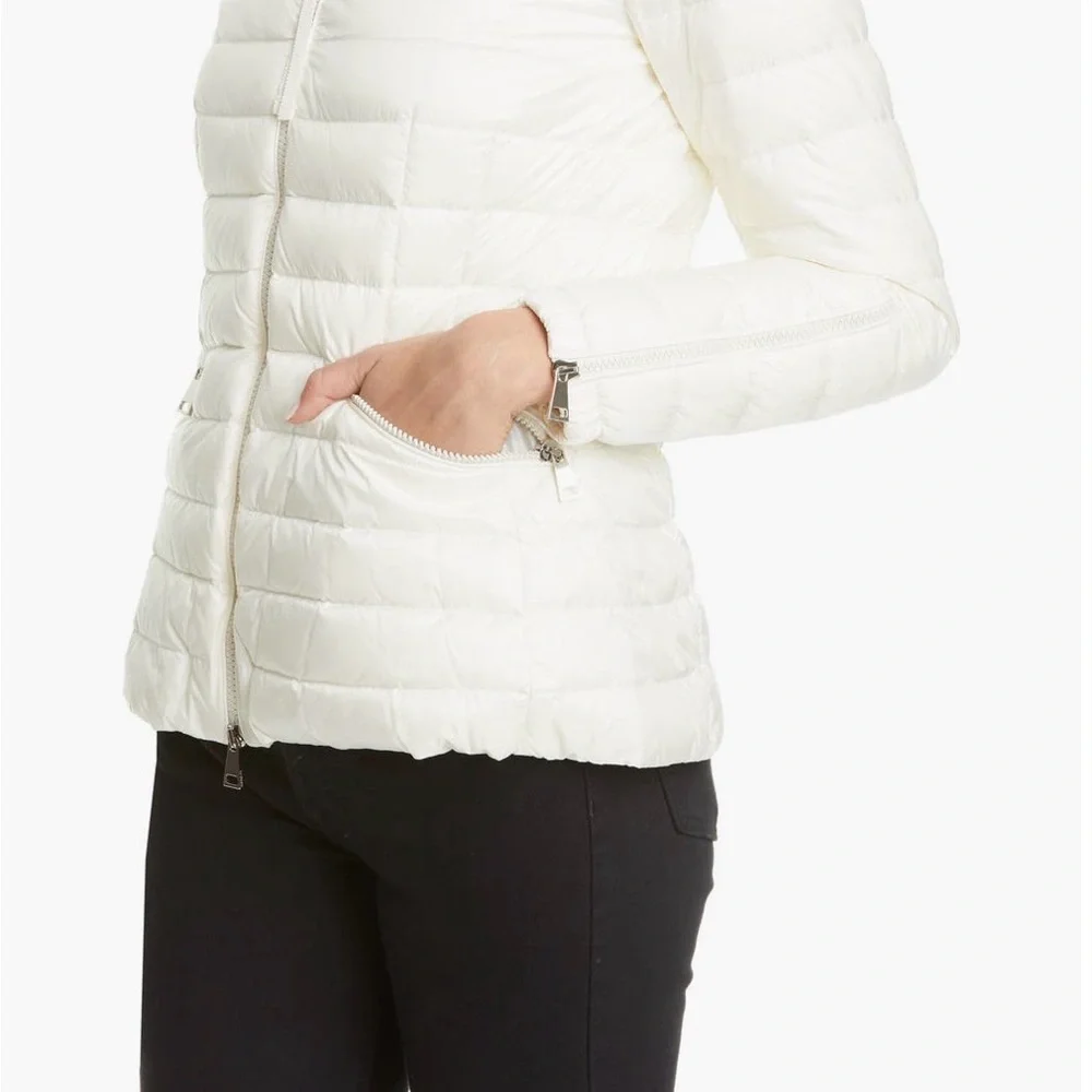 Moncler Women's Cream Puffer Jacket - Picture 3 of 16